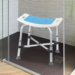 Hengda Duschhocker für Senioren,mit Doppelt Verstärkter Querbalken und Kissen Höhenverstellbarer Badewannensitz für Senioren,Maximale Belastbarkeit 180kg