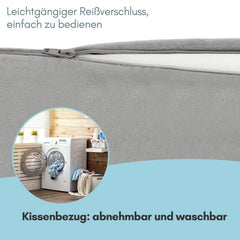 Hengda Lesekissen Keilkissen Dreieck Rückenkissen Multifunktional Nackenrolle für Bett Sofa Büro
