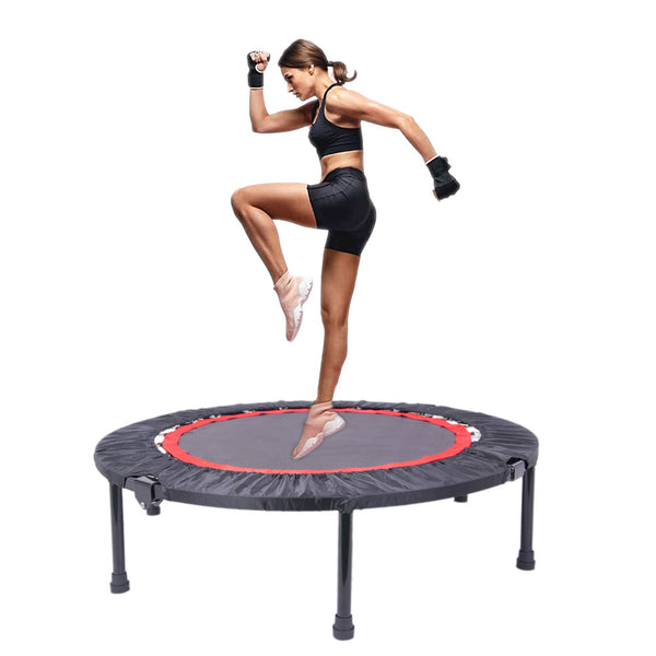 Hengda Faltbares Fitness Trampolin 40 Zoll Mini Übungstrampolin für Erwachsene Kinder Mini-Trampolin