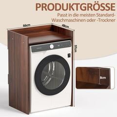 Hengda Waschmaschinenschrank für Waschmaschine Wäschetrockner, Waschmaschinenschrank Überbauschrank, Waschmaschinenregal