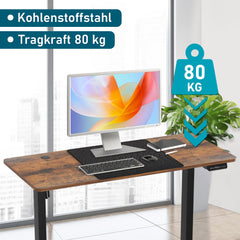 Hengda Schreibtisch, Elektrischer Höhenverstellbarer Tischgestell 3 Memory-Steuerung, Mit Tischplatte, Standing Desk