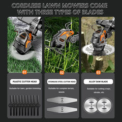 Hengda Gartenstrimmer Kabelloser Teleskop-24-V-Grasschneider Elektrischer 3-in-1-Rasenkantenschneider Freischneider 90°-Kopf schwenkbar für Gartenräumung von Unkraut Blumenbäumen,grün