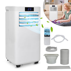 Hengda 9000 BTU mit Wifi Mobile Klimaanlage Klimagerät Entfeuchter Abluftschlauch
