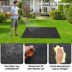 Hengda Grillteppich Grillschutzmatte Bodenmatte Grill Grillunterlage Bodenschutzmatte Grillmatte BBQ Bodenschutzmatte