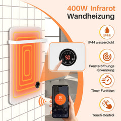 Hengda Infrarotheizung, Wandheizung Elektroheizung, Touch Heizpaneel 400W/600W