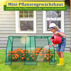 Hengda Gewächshaus Klein, UV-beständige PE-Plane Foliengewächshaus, Tomatenhaus 180*90*90CM