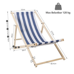 Hengda Klappstühle für drinnen und draußen Strandstühle aus Segeltuch