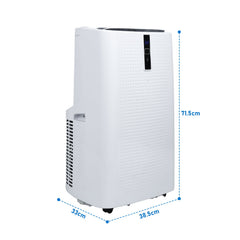 Hengda WiFi 12000 BTU Mobile Klimaanlage 5in1 Klimagerät Räume Kompakt Kühlen Fernbedienung