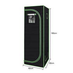 Hengda Grow Zelt, Growschrank für Homegrow, Indoor Anbauzelt, Lichtdicht und Wasserdicht Pflanzzelt, Zuchtzelt