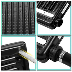 Hengda Poolheizung Solar Solarheizung Pool 110 x 65 x 15 cm Sonnenkollektor Pool Anschluss Ø 38 mm Pool Heizungen Solar für Warmwasser Schwimmbad Gartendusche Pool