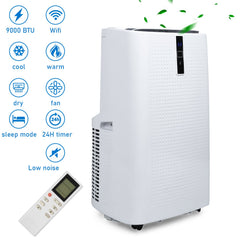 Hengda WiFi 12000 BTU Mobile Klimaanlage 5in1 Klimagerät Räume Kompakt Kühlen Fernbedienung