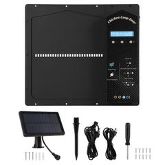 Hengda Automatische Hühnerklappe Solar, Einklemmschutz, IP65 Wasserdicht, Automatische Hühnertür