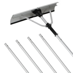 Hengda Photovoltaik Schneeschieber, Aluminium Schneeschaufel, Dachräumer, 196-636cm