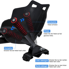 Hengda Hoverboard Sitz, Kart Erweiterung für 6.5-10 Zoll Hoverboards, Sitzscooter Kartsitz