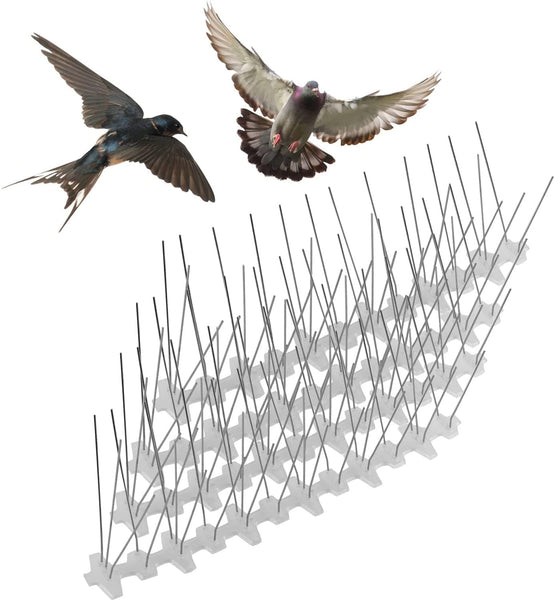 Hengda 3m Edelstahl Taubenabwehr Vogelabwehrspikes, Vogelschutz für Dächer und Balkone.