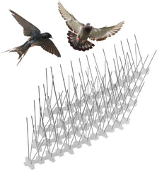 Hengda 3m Edelstahl Taubenabwehr Vogelabwehrspikes, Vogelschutz für Dächer und Balkone.