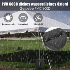 Hengda Pavillon Gewichte 4er Set Gewichtssäcke Sandsäcke Pavillonstandfüße Schwarz