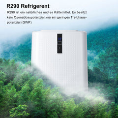 Hengda WiFi 12000 BTU Mobile Klimaanlage 5in1 Klimagerät Räume Kompakt Kühlen Fernbedienung