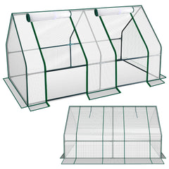 Hengda Gewächshaus Klein, UV-beständige PE-Plane Foliengewächshaus, Tomatenhaus 180*90*90CM