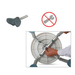 Hengda Duschhocker für Senioren, 360°Drehbarer Runder Badhocker, höhenverstellbarer,Rutschfester Badezimmerhocker,Duschhilfe，belastbar bis 136 kg