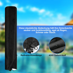 Hengda Solardusche 20/35/40 Liter Solar Gartendusche Inkl. Schutzhaube und 180° Regenduschkopf, bis 60°C, 50 PSI Wasserdruck, ohne Stromanschluss, für den Garten Urlaub und Camping