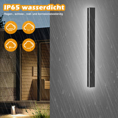 Hengda Wandlampe LED Wandleuchte Modern Wandleuchten Innen Außen Wasserdicht Ip65 Aluminium Acryl