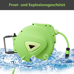 Hengda Schlauchaufroller Automatik Trommel Wasserschlauch Druckluftschlauch 10/20/30m Druckluftschlauch Aufroller Schlauchtrommel Wasser
