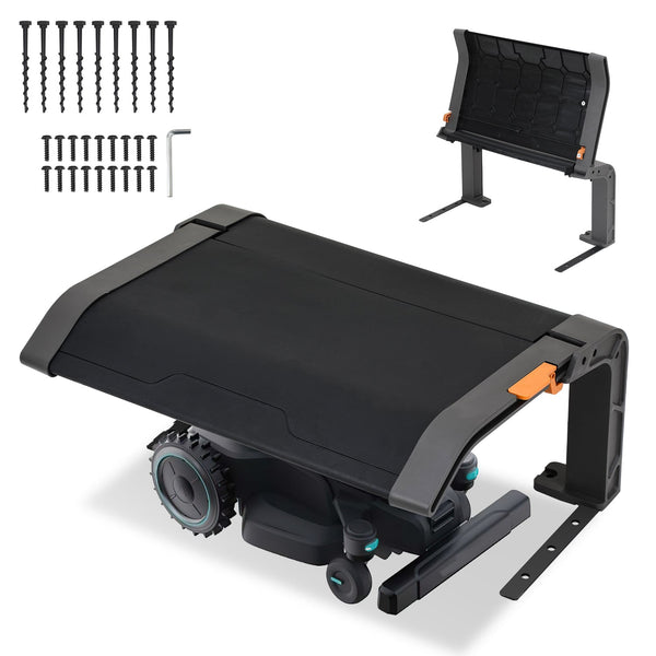 Hengda Mähroboter Garage Klappbare, Garage für Mähroboter, 72x56x36cm Rasenroboter Garage, mit Metallfüßen