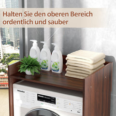Hengda Waschmaschinenschrank für Waschmaschine Wäschetrockner, Waschmaschinenschrank Überbauschrank, Waschmaschinenregal