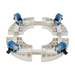 Hengda Pflanzenroller rund mit Handschuhen, Ø 38cm bis 52cm, Blumentopf Rolluntersetzer mit Rollen Blumenroller