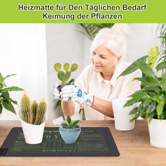 Hengda Heizmatte Pflanzen mit Thermostat, Wärmematte, IP67 Wasserdicht, 27W/55W