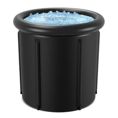 Hengda Eisbaden Tonne mit 5 Isolierschichten, Eisfass Eisbad Outdoor mit Abdeckung, Aufblasbare Eistonne-Set für Zuhause, Freistehend Ice Bath Eiswanne