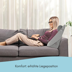 Hengda Lesekissen Keilkissen Dreieck Rückenkissen Multifunktional Nackenrolle für Bett Sofa Büro