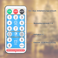 hengda Solar Eiszapfen Lichterkette mit Fernbedienung 10m