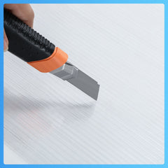 Hengda 14x Polycarbonat Hohlkammerstegplatte Doppelstegplatte UV-beständigen Stegplatte Gewächshausplatte Für Gewächshaus Gartenbau Carports 60.5 x 121cm, 4mm | 10,25 m², Transparent