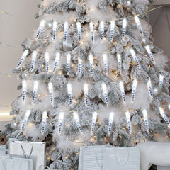 hengda Solar Eiszapfen Lichterkette mit Fernbedienung 10m