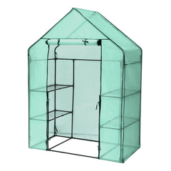 Hengda Foliengewächshaus Gewächshaus Begehbares Gartenhäuschen Tomatenhaus