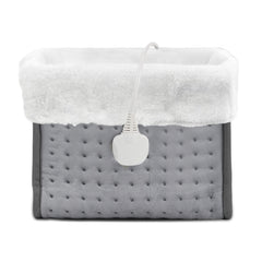 Hengda Fußwärmer, Waschbarem, mit 10 Temperaturstufen, 45/90/120 Minuten Timer, Elektrische Fußheizung geeignet bis Schuhgröße 46