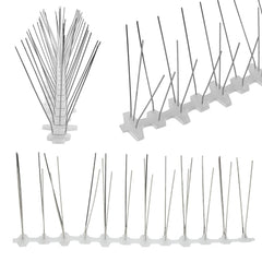 Hengda 3m Edelstahl Taubenabwehr Vogelabwehrspikes, Vogelschutz für Dächer und Balkone.