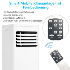 Hengda 7000 BTU R290 Klimagerät Luftentfeuchter Eco Silent Mobile Klimaanlage Aircooler