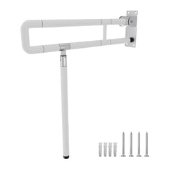 Hengda Wandstützgriff Toilette, Klappgriff Haltegriff Dusche, Rutschfeste WC Aufstehhilfe Sicherheitsgriff