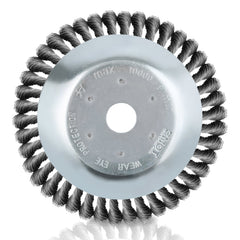 Hengda Unkrautbürste 25,4x200mm Aufnahme 8 Zoll Moos Geknotete Freischneider Silber