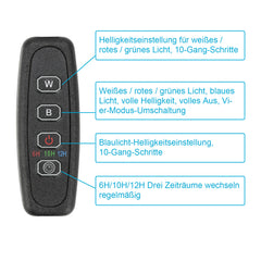 Hengda Aquarium LED Beleuchtung RGB Spectrum, Aquarienbeleuchtung Dimmbare, Aquarium Lampe mit ausziehbarer Halterung, Aquariumleuchte