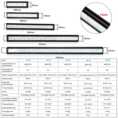 Hengda Aquarium LED Beleuchtung RGB Spectrum, Aquarienbeleuchtung Dimmbare, Aquarium Lampe mit ausziehbarer Halterung, Aquariumleuchte