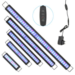 Hengda Aquarium LED Beleuchtung RGB Spectrum, Aquarienbeleuchtung Dimmbare, Aquarium Lampe mit ausziehbarer Halterung, Aquariumleuchte