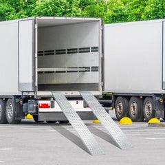 Hengda 2X Auffahrrampe 160cm, Rutschfeste Verladeschiene Verladerampe 400kg, Auto Laderampe Verzinkter Stahl