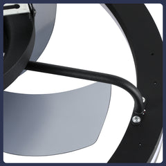 Hengda Deckenventilator Mit Beleuchtung Dimmbar Ventilator Ø50cm, Fernbedienung/APP-Steuerung, 6 Windstufen, Deckenleuchte mit Ventilator