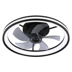 Hengda Deckenventilator Mit Beleuchtung Dimmbar Ventilator Ø50cm, Fernbedienung/APP-Steuerung, 6 Windstufen, Deckenleuchte mit Ventilator