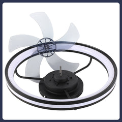 Hengda Deckenventilator Mit Beleuchtung Dimmbar Ventilator Ø50cm, Fernbedienung/APP-Steuerung, 6 Windstufen, Deckenleuchte mit Ventilator