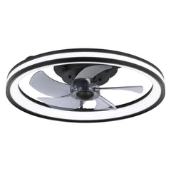 Hengda Deckenventilator Mit Beleuchtung Dimmbar Ventilator Ø50cm, Fernbedienung/APP-Steuerung, 6 Windstufen, Deckenleuchte mit Ventilator